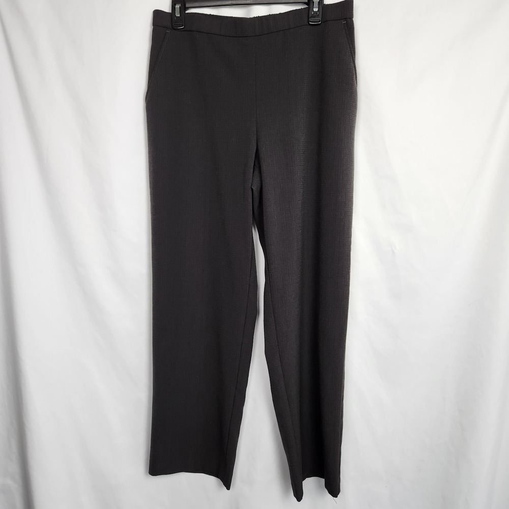 Sag Harbor Womens Stretch Dress Elastic Waist Rayon‎ Blend Dark Gray Size 12